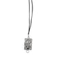 Dolce & Gabbana White Leather Lanyard Logo Print Card Holder Wallet