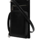 Dolce & Gabbana Black Horse Leather Zip Logo Shoulder Neck Strap Wallet