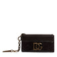 Dolce & Gabbana Brown Exotic Leather DG Logo Card Holder Wallet