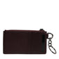 Dolce & Gabbana Brown Calfskin Leather DG Logo Card Holder Wallet