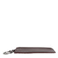 Dolce & Gabbana Brown Calfskin Leather DG Logo Card Holder Wallet