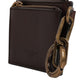 Dolce & Gabbana Brown Leather Zip Logo Keyring Coin Purse Keyring Wallet