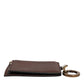 Dolce & Gabbana Brown Leather Zip Logo Keyring Coin Purse Keyring Wallet