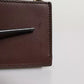 Dolce & Gabbana Brown Leather Zip Logo Keyring Coin Purse Keyring Wallet