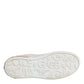 Dolce & Gabbana White Portofino Mother Of Pearl Sneakers Casual Shoes