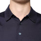 Dolce & Gabbana Blue Silk Collared Short Sleeves Polo T-shirt