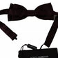 Dolce & Gabbana Bordeaux Red Silk Solid Classic Bowtie