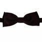 Dolce & Gabbana Bordeaux Red Silk Solid Classic Bowtie