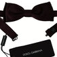 Dolce & Gabbana Bordeaux Red Silk Solid Classic Bowtie