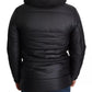 Dolce & Gabbana Black Hooded Polyester Men Coat Puffer Jacket