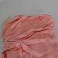 Dolce & Gabbana Pink Silk Stretch Strapless Sheath Midi Dress