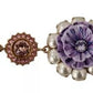 Dolce & Gabbana FIORI BLOOMING Floral Baroque Crystals Brass Bracelet