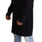 Dolce & Gabbana Blue Trench Coat Long Wool Stretch Jacket