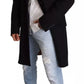 Dolce & Gabbana Blue Trench Coat Long Wool Stretch Jacket