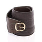 Dolce & Gabbana Brown D&G Leather Linnen Logo Belt
