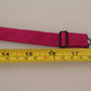 Dolce & Gabbana Pink Silk Adjustable Neck Bow Tie Men