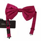 Dolce & Gabbana Pink Silk Adjustable Neck Bow Tie Men