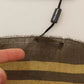 Dolce & Gabbana Green Striped Cashmere Wrap Fringes Scarf