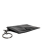 Dolce & Gabbana Black Calfskin Leather DG Logo Card Holder Wallet