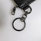 Dolce & Gabbana Black Calfskin Leather DG Logo Card Holder Wallet