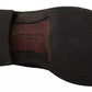 Dolce & Gabbana Black Perforated Leather Lace Up Derby Shoes