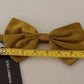 Dolce & Gabbana Yellow Mustard 100% Silk Butterfly Bow Tie Men