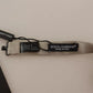 Dolce & Gabbana Silver Gray 100% Silk Adjustable Neck Bow Tie