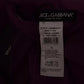 Dolce & Gabbana Purple Solid Cashmere Silk Shawl Wrap Scarf