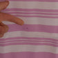Dolce & Gabbana Pink White Striped Cotton Wrap Shawl Scarf