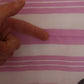 Dolce & Gabbana Pink White Striped Cotton Wrap Shawl Scarf