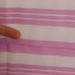 Dolce & Gabbana Pink White Striped Cotton Wrap Shawl Scarf