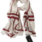 Dolce & Gabbana White Red Printed Wrap Shawl Modal Scarf