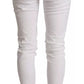 Dolce & Gabbana White Cotton Denim Pretty Slim Fit Jeans