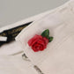 Dolce & Gabbana White Cotton Denim Pretty Slim Fit Jeans