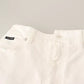 Dolce & Gabbana White MONICA Boot Cut Cotton Denim Jeans