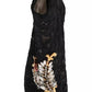 Dolce & Gabbana Black Crystal Lace Booties Stilettos Shoes