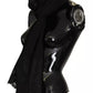 Dolce & Gabbana Brown Silk Wrap Shawl Floral Lace Scarf