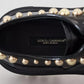 Dolce & Gabbana Black Leather Trekking Derby Embellished Shoes