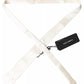 Dolce & Gabbana Off White Satin Silk Classic Men Necktie