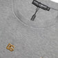 Dolce & Gabbana Gray Cotton Embellished Crew Neck  T-shirt