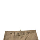 Dolce & Gabbana Brown Chino Cotton Stretch Casual Shorts