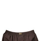 Dolce & Gabbana Brown Cotton Blend Men Mid Waist Shorts