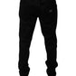 Dolce & Gabbana Black Logo Cotton Stretch Skinny Denim Jeans