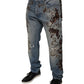 Dolce & Gabbana Light Blue Embroidered Skinny Denim Jeans