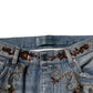 Dolce & Gabbana Light Blue Embroidered Skinny Denim Jeans