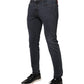 Dolce & Gabbana Dark Gray Cotton Skinny Denim Jeans
