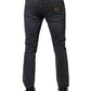 Dolce & Gabbana Dark Gray Cotton Skinny Denim Jeans