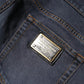 Dolce & Gabbana Dark Gray Cotton Skinny Denim Jeans