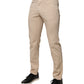 Dolce & Gabbana Beige Cotton Stretch Regular Men Denim Jeans