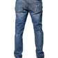 Dolce & Gabbana Blue Cotton Stretch Tattered Skinny Denim Jeans